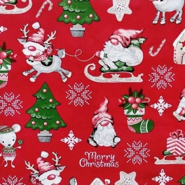 Merry Christmas na červené vzor 5150