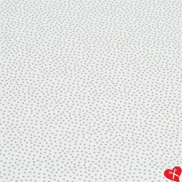 Drobný šedý máček (2mm) na bílé vzor B251